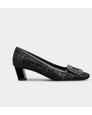 Roger Vivier Belle Vivier Court Shoes With Sequins - Black