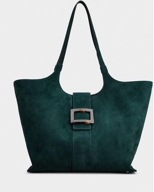 Roger Vivier Belle Vivier Medium Shopping Bag - Blue