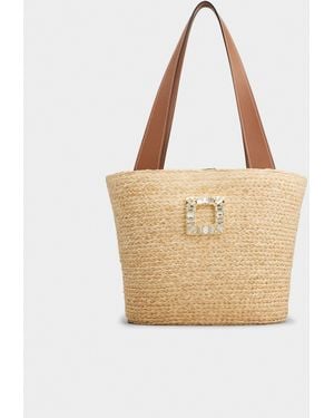Roger Vivier Small Shopping Bag - Natural