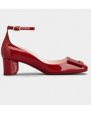 Roger Vivier Ankle Strap U Look Court Shoes - Red