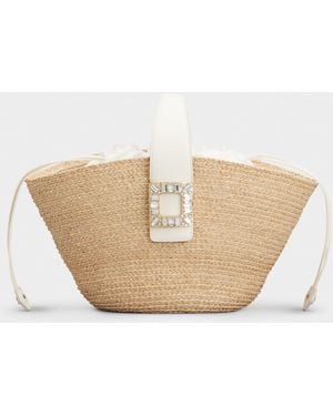 Roger Vivier Viv' Skate Shopping Bag - Natural