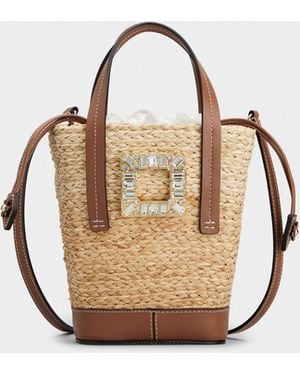 Roger Vivier Viv' Skate Bucket Bag - Metallic