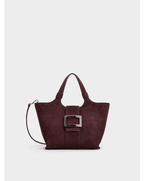 Roger Vivier Belle Vivier Mini Shopping Bag - Pink