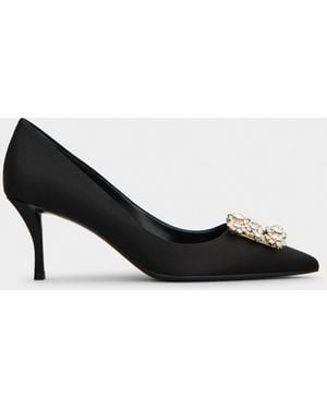 Roger Vivier Efflorescence Court Shoes - Black