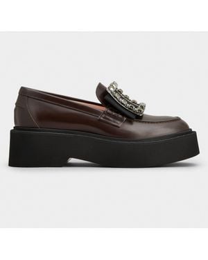 ROGER VIVIER VIV RANGERS MET BUC 25 LOAFERS メタル Roger Vivier Viv rangers met buc 25 loafers | The Fashion Square