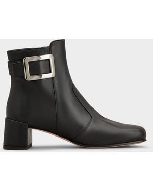 Roger Vivier Polly Booties - Black