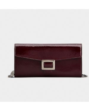 Roger Vivier Belle Vivier Wallet On Chain - Purple