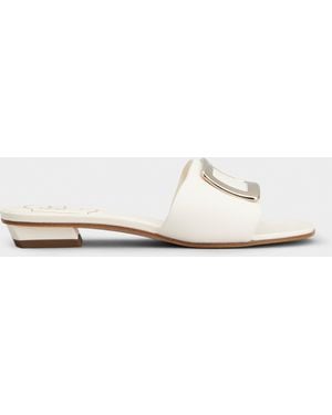 Roger Vivier "Belle Vivier 20Mm" Heeled Mules - White