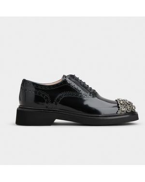 Roger Vivier Viv' Rangers Lace-ups - Black