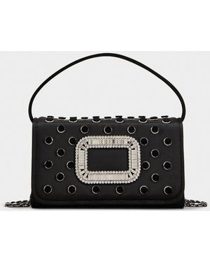 Roger Vivier Pilgrim Micro Bag - Black