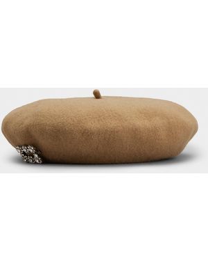 Roger Vivier Efflorescence Beret - White