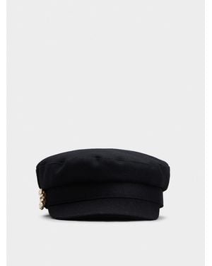 Roger Vivier Broche Vivier Sailor Cap - Black