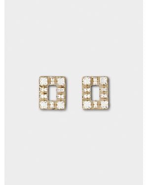 Roger Vivier Très Vivier Earrings - White