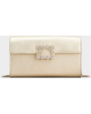 Roger Vivier Efflorescence Clutch - Natural