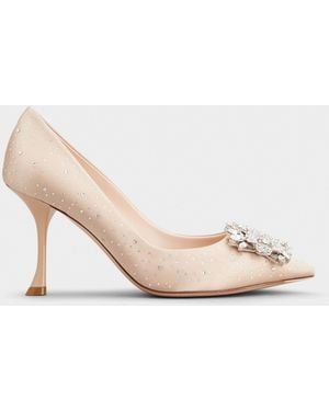 Roger Vivier Efflorescence Court Shoes - Natural