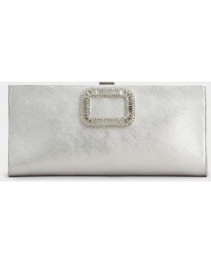 Roger Vivier Pilgrim Clutch - White