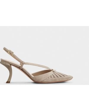 Roger Vivier Virgule D'Orsay Court Shoes - Natural
