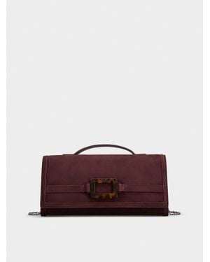 Roger Vivier Belle Vivier Clutch - Brown