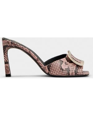 Roger Vivier Trompette Mules - Natural