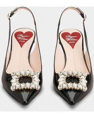 Roger Vivier Escarpins Slingback Virgule - Blanc