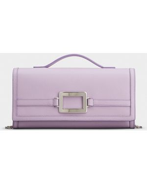 Roger Vivier Belle Vivier Clutch - Purple