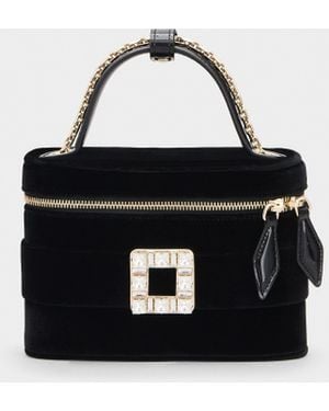 【Roger Vivier】Black leather bucket bag Tres Vivier 24191345_54864551_600.jpg