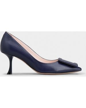 Roger Vivier Viv' In The City Court Shoes - Blue