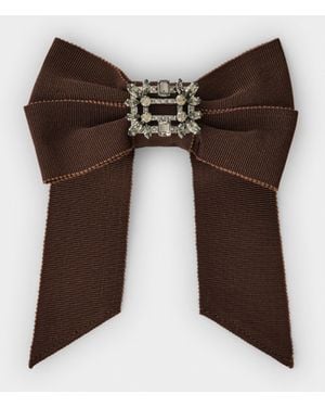Roger Vivier Broche Vivier Hair Clip - Brown