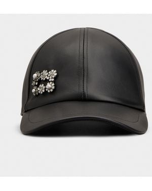 Roger Vivier Efflorescence Baseball Cap - Black