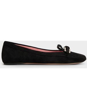 Roger Vivier Virgule Ballerinas - White