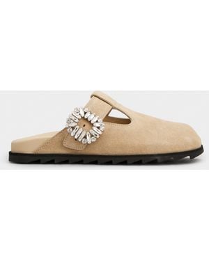 Roger Vivier Slidy Viv' Mules - White