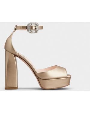 Roger Vivier Platform Sandals - Natural