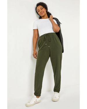 Roman Petite Ribbed Jogger Trouser - Green