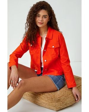 Roman Stretch Pocket Detail Jacket - Red