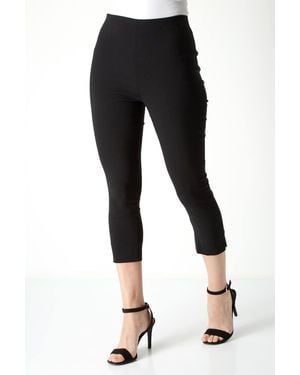 Roman Petite Cropped Stretch Trouser - Black