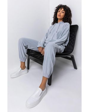 Roman Velour Lounge Drawcord Joggers - Grey