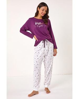 Roman Pillow Fight Pyjama Set - Pink