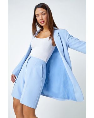 Roman Tailored Bermuda Shorts - Blue
