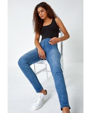 Roman Short 28 Inch Denim Stretch Jegging - Blue