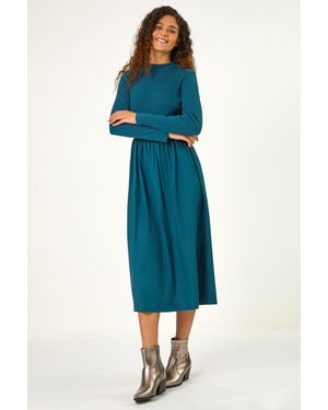 white t shirt dress long sleeve Women's Soft Supima Cotton Easy Cover-Up T-Shirt Pocket Dress