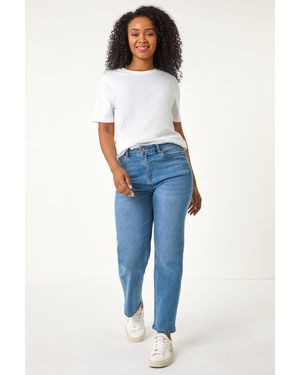 Roman Petite Stretch Straight Leg Jeans - Blue