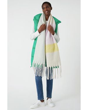 Roman Pastel Stripe Blanket Scarf - Blue