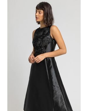 D.u.s.k Sparkle Embellished Fit & Flare Skater Dress - Black