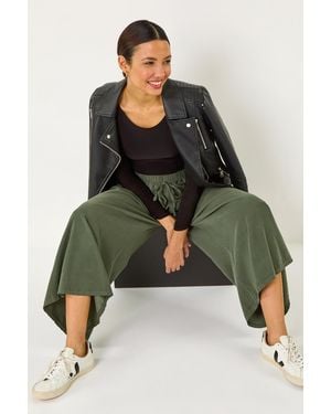 Roman Baby Corduroy Wide Leg Culotte - Green