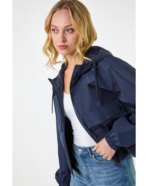 D.u.s.k Hooded Raincoat - Blue