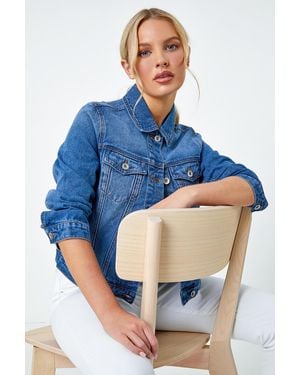 Roman Petite Bleached Jacket - Blue