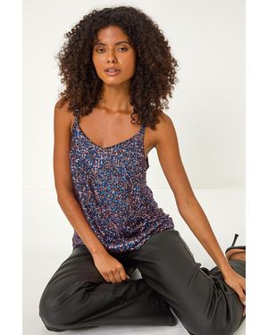 D.u.s.k Embellished Sequin Cami Top - Pink