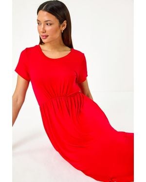 D.u.s.k Stretch Gathered Pocket T-Shirt Dress