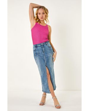 D.u.s.k Panelled Skirt - Pink