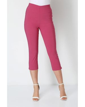 Roman Cropped Stretch Trouser - Pink